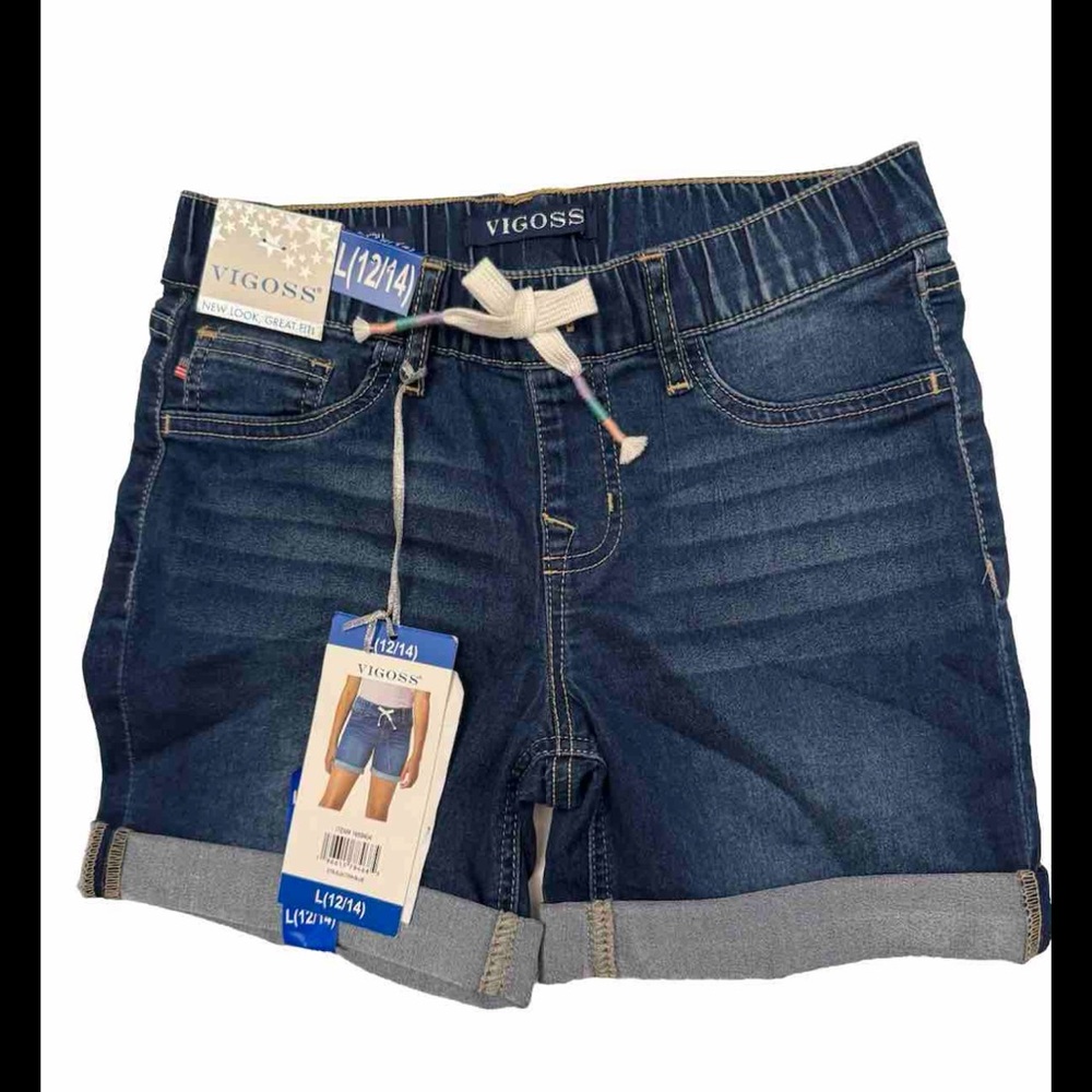 Vigoss Mid-Shorts, The Malibu, Electra Blue, Size L (12/14) NEW